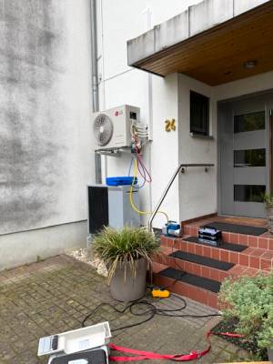 Wärmepumpe und Inbetriebnahme einer Klimaanlage